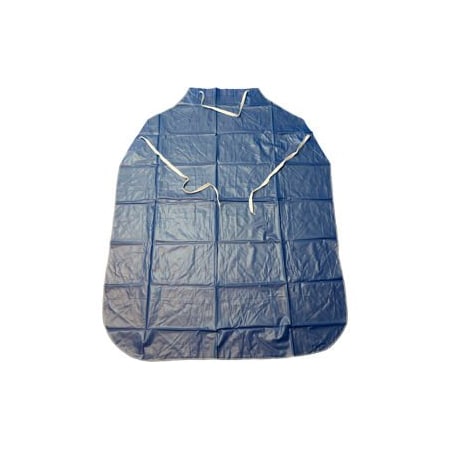 Pip 6 Mil Sewn Edge Vinyl Apron - Blue, 35 x 48, PK12 UHB-48